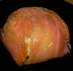 receta ensalada salmon y mouse aguacate