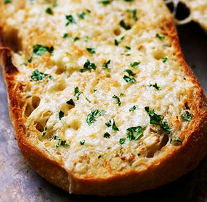receta gratis pan de ajo y queso