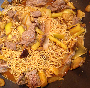 receta gratis wok noodles ternera provenzal