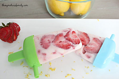 receta gratis helado fresa limon
