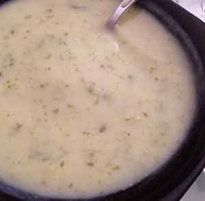 receta facil crema de coliflor con cilantro